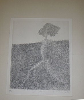 Item #16-3734 Running Man. Original etching. First edition. Gregory Masurovsky, 1929 - 2009