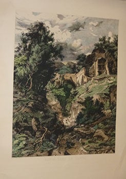 Item #16-3740 Ravin dans le Cantal. Original etching. Louis Leroy