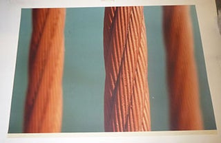 Item #16-3762 "Cable Close-up" from the Golden Gate Bridge Series. Original photograph, signed....