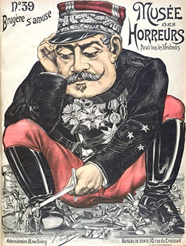 Item #16-3765 Brugère s'amuse. No. 39. (Le général Brugère). Original lithograph from the...