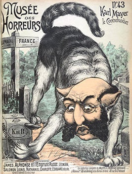 Item #16-3770 Karl Mayer le Contrebandier No. 43. Original lithograph from the Anti-Dreyfusard...