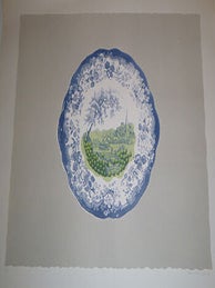 Item #16-3785 Peas. Original lithograph. Terence Millington, born 1942