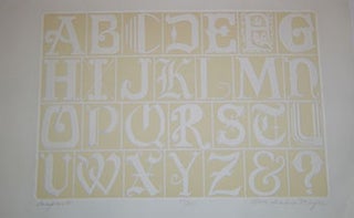 Item #16-3802 Sampler II. [An Alphabet]. Original embossed etching. Sondra Mayer, born 1933