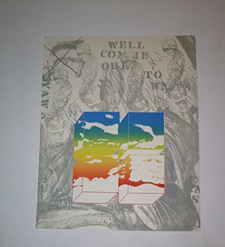 Item #16-3808 Well Come to Our Town. B. Original color lithograph from the suite "Some Town Without a Name." [White background]. Masuo Ikeda, Japanese.