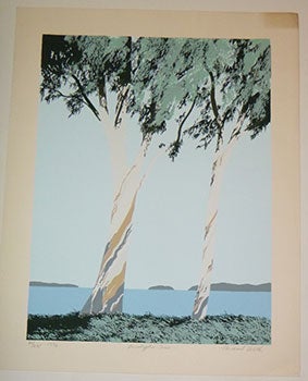 Item #16-3824 "Eucalyptus trees", Limited Edition Serigraph. Michael Arth