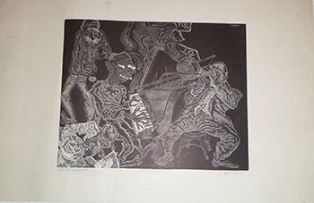Item #16-3836 Jam Session. First edition of the Wood engraving. Fred Becker, 1913–2004.