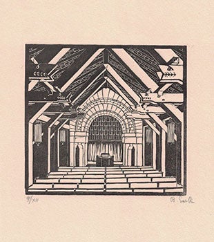 Item #16-3874 View of the Interior of an Historic Church, Palo, Alto California. First edition...
