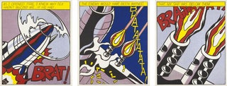 Item #16-3887 As I Opened Fire Poster (triptych). Original posters. Roy Lichtenstein