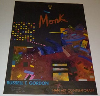 Item #16-3904 me & Monk. Original poster, signed. Russell T. Gordon, Russell Gordon, Russell...