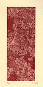 Item #16-3908 Indiana Flowers. A Suite of three Floral Wood-engravings. Signed. First editions. Betty Lark-Horovitz.