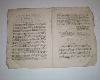 Item #16-3930 Rule, Britannia! A favorite National Song. Composed by Dr. Arne. Price 1s. Original...