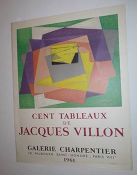 Item #16-3931 Cent tableaux de Jacques Villon. Original lithograph poster. Jacques Villon