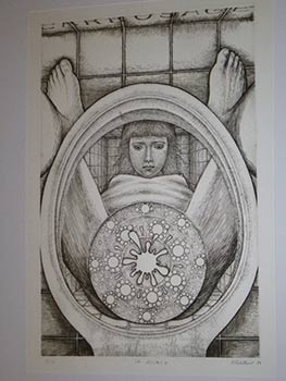 Item #16-3940 La Rosace . Original etching. Christian Robilliard