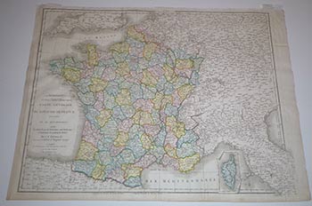 Item #16-3957 Carte Générale du Royaume de France, divisée en 86 Départmens. Original Map. C. F. Delamarche.