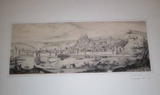 Item #16-3962 Vue perspective de la ville de Verdun en 1591. Lithograph. Hermann Raunheim, after...