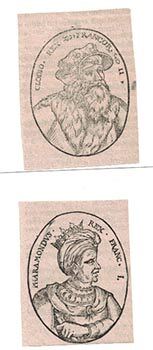 Item #16-3964 A Collection of Woodcuts from "De rebus gestis Francorum, a Pharamundo primo rege...