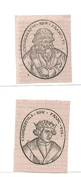 A Collection of Woodcuts from "De rebus gestis Francorum, a Pharamundo primo rege usque ad Carolum VIII libri X." First edition.