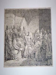 Item #16-4000 Socrates dictating his last will and testament. Sokrates diktiert seinen letzten...