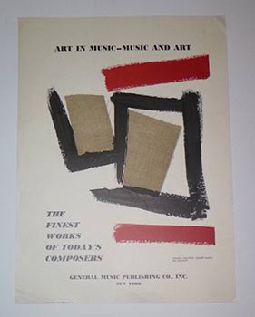 Item #16-4038 Poster for "Art in Music - Music and Art." Giuseppe Napoli