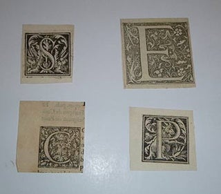 Item #16-4080 A collection of 13 historiated and woodcut initials from the 16th-17th Centuries....