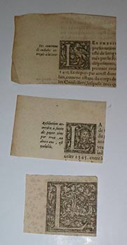 Item #16-4082 A collection of 9 historiated and woodcut initials from the 16th-17th Centuries....