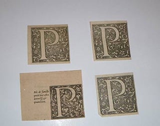 Item #16-4083 A collection of 16 historiated and woodcut initials from the 16th-17th Centuries....