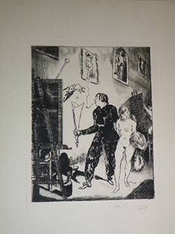 La Petite Chiquette. Eaux-fortes de Henri Mirande. (With original drawings). First edition.