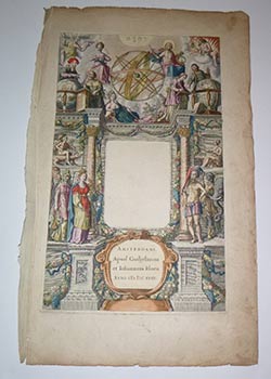 Item #16-4144 Title page for THEATRUM ORBIS TERRARUM, Sive ATLAS NOVUS; in quo TABULAE et Descriptiones omnium Regionum, Editae a Guiljel: et Joanne Blaeu. First edition. Willem et Johannes Blaeu Blaeu, 1571 1638, 1596 1673.