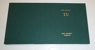 Item #16-4190 Tu. Jean Piaubert, xylographies. First edition. Alain Bosquet, artist Jean...