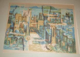 Item #16-4218 View of San Francisco. First edition of the Serigraph. Robert L. Holdeman