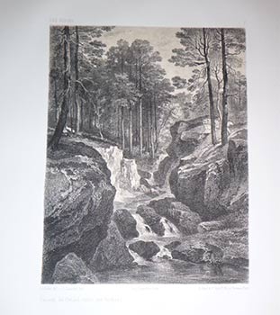 Les Vosges. Vingt dessins d'après nature lithographiés par J. Laurens. Texte descriptif par Théophile Gautier. First edition.
