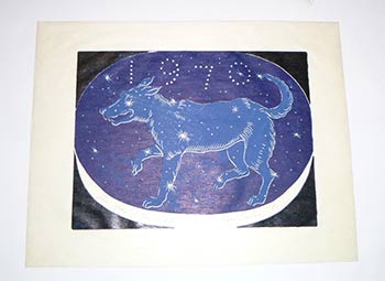 Item #16-4231 The Year of the Dog. First edition of the monotype. Ken Byler.