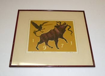Item #16-4232 The Year of the Pig. First edition of the monotype. Ken Byler.