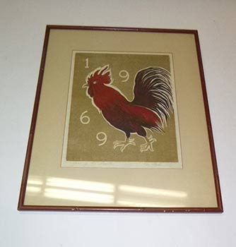 Item #16-4234 The Year of the Rooster. First edition of the monotype. Ken Byler.