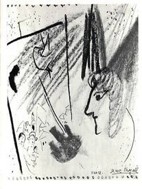 Item #16-4251 Certificate of authenticity for a work by Marc Chagall. Marc Chagall, Paule Cailac