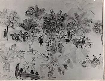 Item #16-4255 Certificate of authenticity for a watercolor by Raoul Dufy. Raoul Dufy, 1877 – 1953.