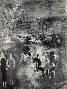 Item #16-4259 Certificate of authenticity for a painting by Jean Dufy. Jean Dufy