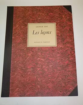 Item #16-4298 Les leçons. First edition with the silkscreens by Léonor Fini. Signed....