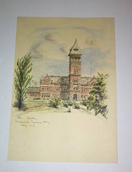 Item #16-4402 View of the Mechanical Engineering building Purdue University, May 1929. Original...