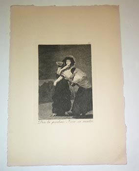Item #16-4471 Dios la perdone, y era su madre. (Capricho No. 16: For Heaven's sake, and it was her mother.. Original aquatint and etching. Francisco de Goya, Francisco de Goya y. Lucientes.