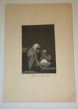 Item #16-4472 Bien tirada está. (Capricho No. 17: It is nicely stretched). Original aquatint and etching. Francisco de Goya, Francisco de Goya y. Lucientes.