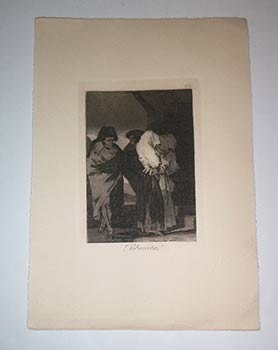 Item #16-4473 Pobrecitas! (Capricho No. 22: Poor little girls!). Original aquatint and etching. Francisco de Goya, Francisco de Goya y. Lucientes.