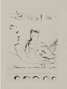 Simili. Trois actes llustrés de sept gravures originales de Pierre Bonnard. (Author's own copy with original drawings.)