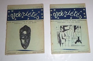 Item #16-4485 VARIÉTÉS. Revue mensuelle illustrée de l'esprit contemporain. 7 issues. (Belgian...