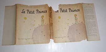 Saint-Exupery, Antoine de - Le Petit Prince, Avec Dessins Par L'Auteur. Dust-Jacket Only. First Printing with $2. 00 Price