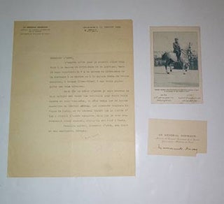 Item #16-4511 Letter from Général Gouraud to the Abbé of Maison de Notre Dame de la Montagne...