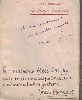 Item #16-4539 La lampe d'Aladin : poèmes. First edition. Signed presentation copy to Gilda...