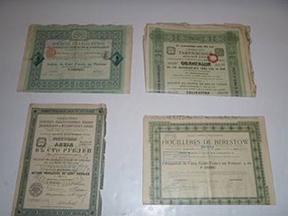 Item #16-4567 Collection of 125+ Russian Bonds, 1869-1918 First edition of the documents....