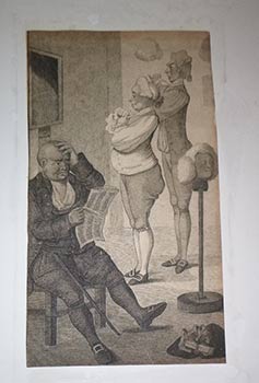 Item #16-4623 Caricature of Charles James Fox (1749-1806), Viscount Samuel Hood (1724-1816) and...