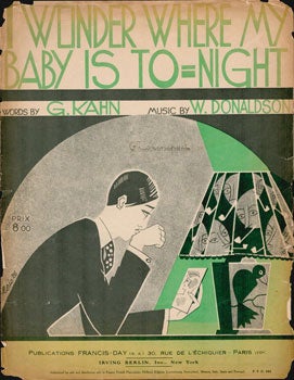 Item #16-4631 I Wonder where my Baby is Tonight. Sheet music. First edition. Fabien Loris,...